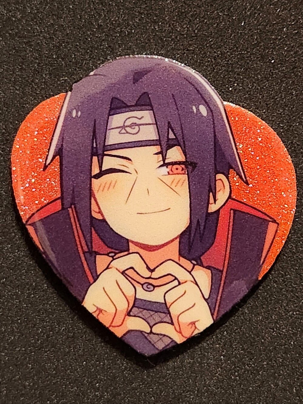 Glitter Itachi Pin - Naurto